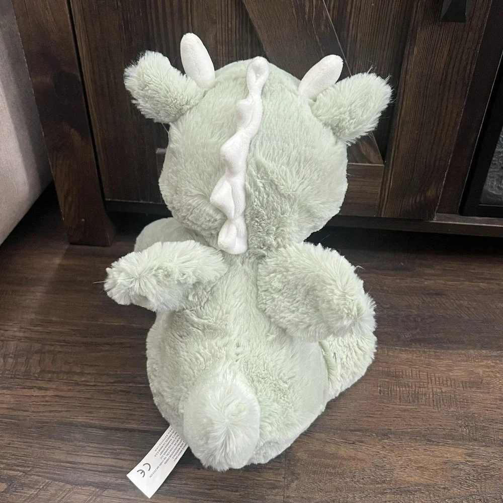 Kellytoy Soft Baby Mint Green Dragon Rattle‎ Plush Stuffed Sitting 11